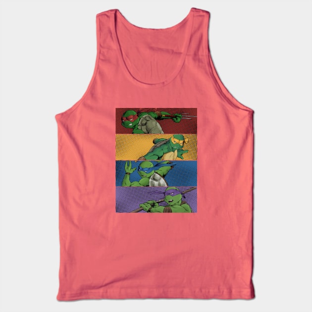 TMNT IDW Tank Top by Elisamakesart